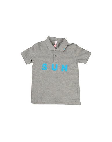 SUN 68 Polo shirt Light grey 100% Cotton