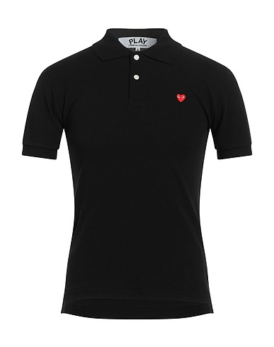 COMME des GARÇONS PLAY Polo shirt Black 100% Cotton