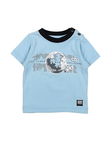 TIMBERLAND T-shirt Celeste 100% Cotone, Elastan