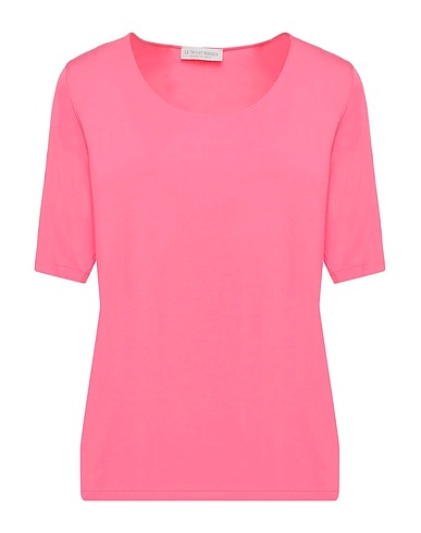 LE TRICOT PERUGIA Basic T-Shirt Pink 96% Viscose, 4% Elastane