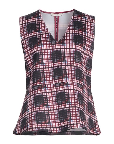 L' AUTRE CHOSE Top Burgundy 90% Polyester, 10% Elastane