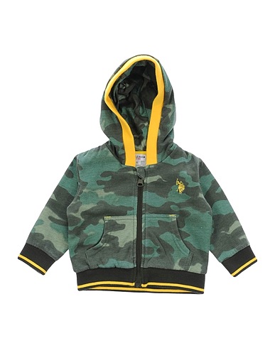 U.S.POLO ASSN. Sweatshirt Military green 60% Cotton, 40% Polyester