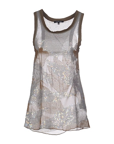 PATRIZIA PEPE Top Military green 100% Viscose, Cotton