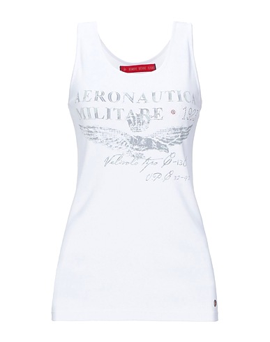 AERONAUTICA MILITARE Vest White 92% Cotton, 8% Elastane