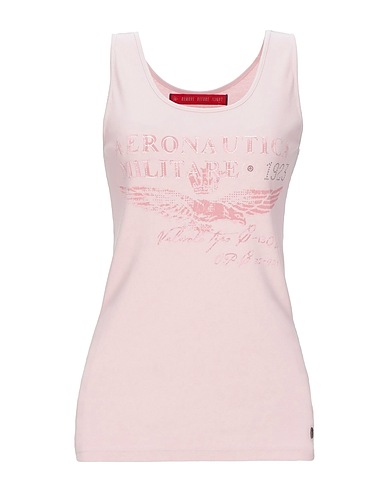 AERONAUTICA MILITARE Tank top Pink 92% Cotton, 8% Elastane