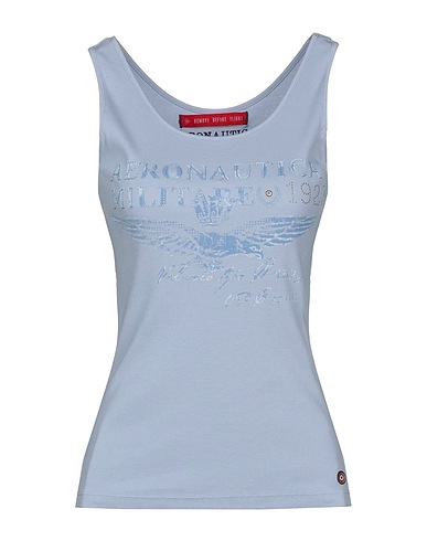 AERONAUTICA MILITARE Canotta Celeste 92% Cotone, 8% Elastan