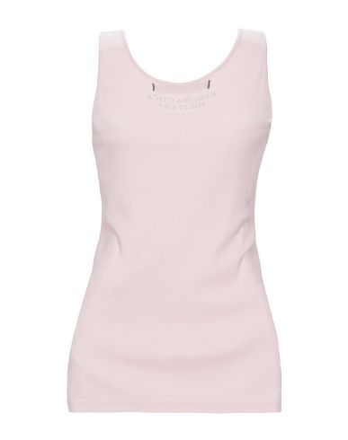 Shop Aeronautica Militare Woman Tank Top Pink Size L Cotton, Elastane