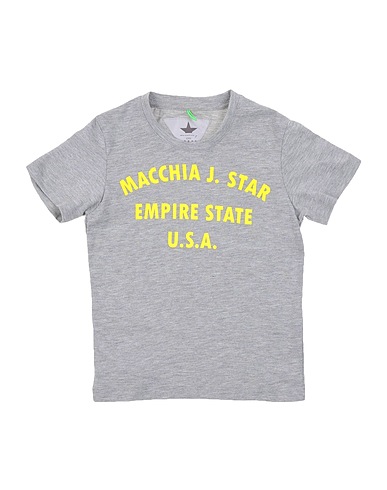 MACCHIA J T-shirt Light grey 65% Cotton, 35% Polyester