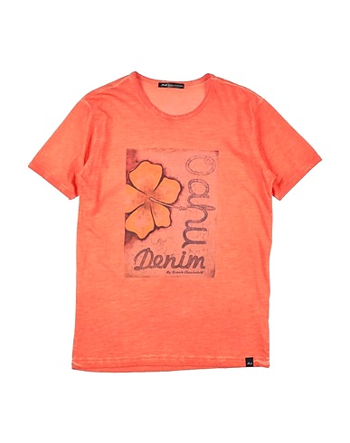 DANIELE ALESSANDRINI T-shirt Orange 100% Cotton