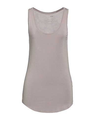 MAJESTIC FILATURES Tank top Grey 94% Viscose, 6% Elastane