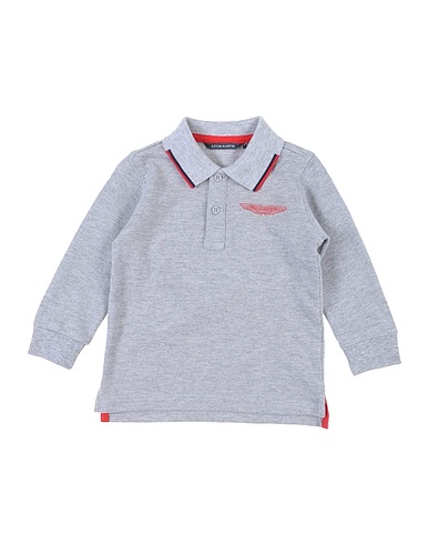 ASTON MARTIN Poloshirt Hellgrau 100% Baumwolle