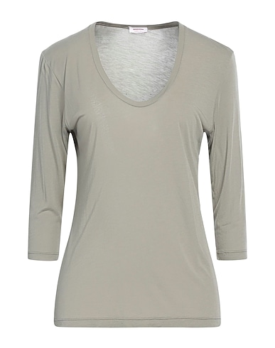 ROSSOPURO T-shirt KHAKI 80% Modal, 20% Polyamide