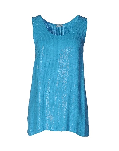 P.A.R.O.S.H. Top Azure 100% Viscose, PVC - Polyvinyl chloride