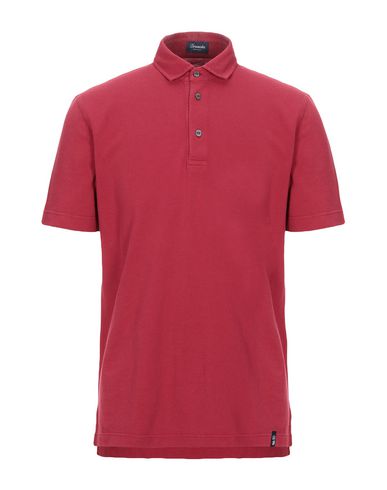 Shop Drumohr Man Polo Shirt Red Size S Cotton