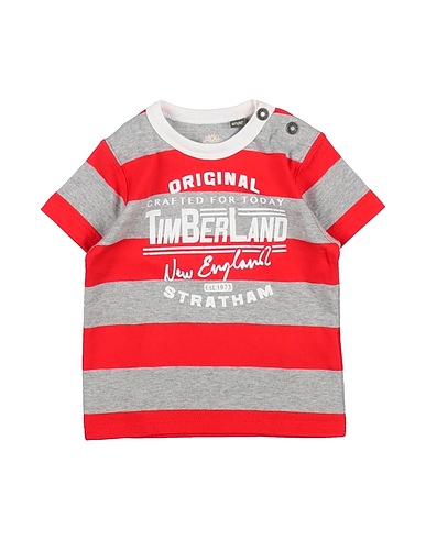 TIMBERLAND T-shirt Rosso 100% Cotone