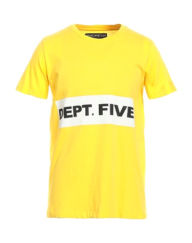 DEPARTMENT 5 T-shirt Yellow 100% Cotton