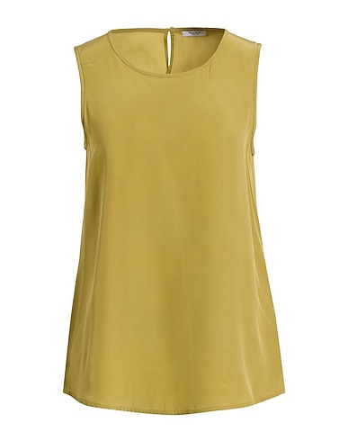 PESERICO Top VERDE MILITARE 100% Silk