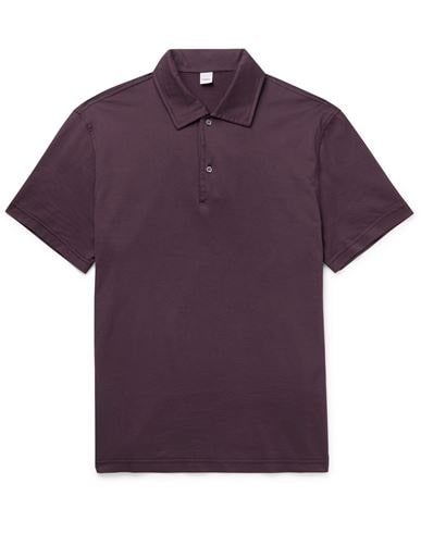 Aspesi Polo Shirts In Deep Purple