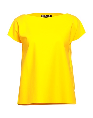 CHIARA BONI LA PETITE ROBE T-shirt Yellow 72% Polyamide, 28% Elastane