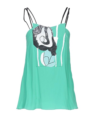 ICEBERG Top Green 76% Acetate, 24% Silk, Polyester