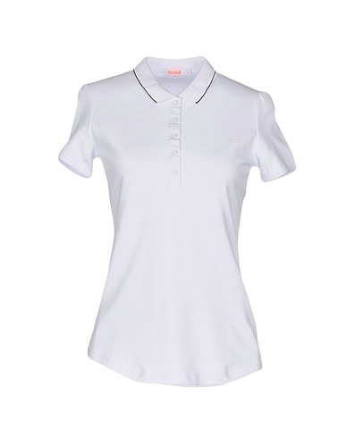 SUN 68 Polo shirt White 95% Cotton, 5% Elastane