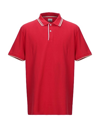 PEUTEREY Polo shirt Burgundy 100% Cotton