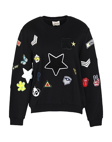 KENGSTAR Sweatshirt Schwarz 100% Baumwolle