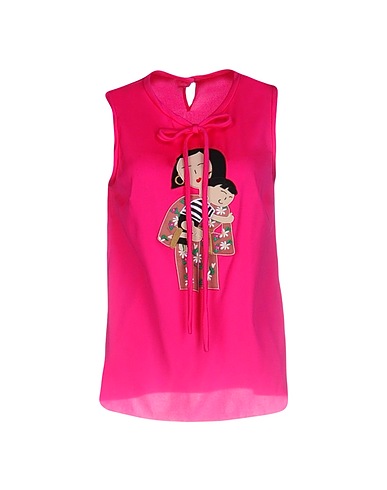 DOLCE&GABBANA Top Fuchsia 94% Silk, 6% Elastane