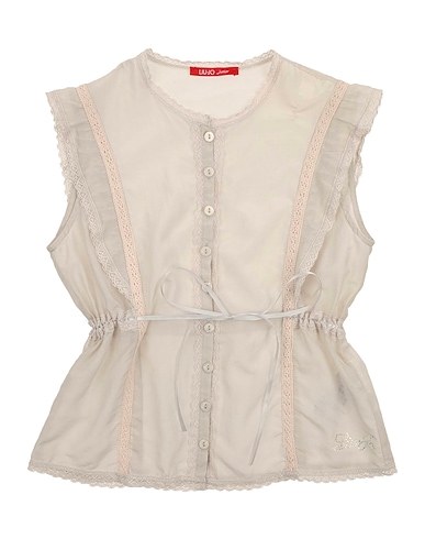 LIU •JO Lace shirts & blouses Light grey 72% Cotton, 28% Silk