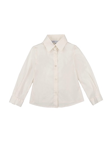 PATRIZIA PEPE Solid colour shirts & blouses Ivory 75% Cotton, 22% Polyamide, 3% Elastane