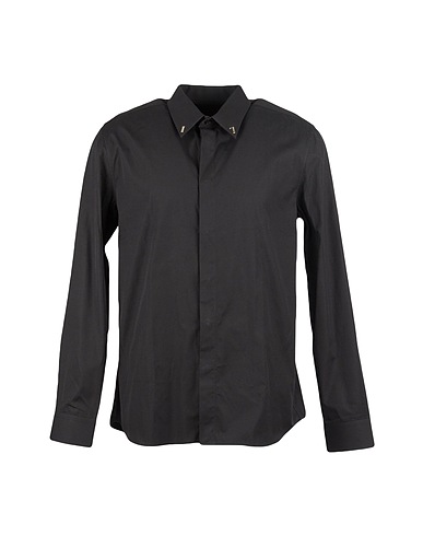 GIVENCHY Solid colour shirt Black 100% Cotton