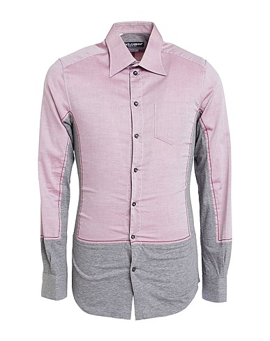 DOLCE&GABBANA Patterned shirt Burgundy 100% Cotton