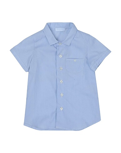 LARANJINHA Patterned shirt Sky blue 100% Cotton