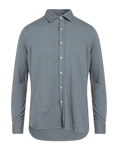 ORIGINAL VINTAGE STYLE Solid colour shirt Grey 100% Cotton