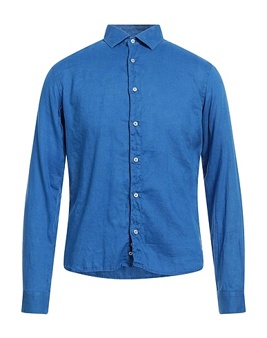 ROSSOPURO Linen shirt Bright blue 100% Linen