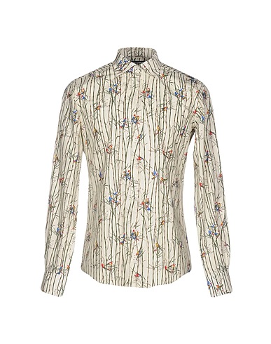 DOLCE&GABBANA Patterned shirt Ivory 100% Cotton