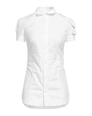 DSQUARED2 Solid colour shirts & blouses White 100% Cotton