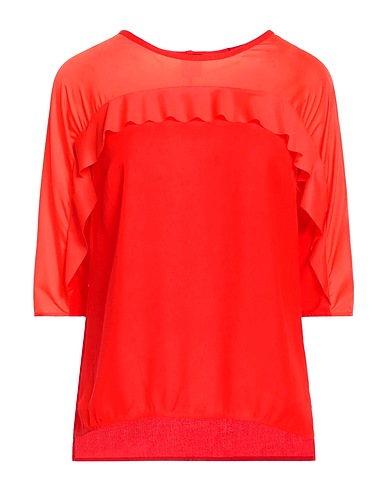 PINKO Top Coral 100% Viscose, Polyamide, Elastane