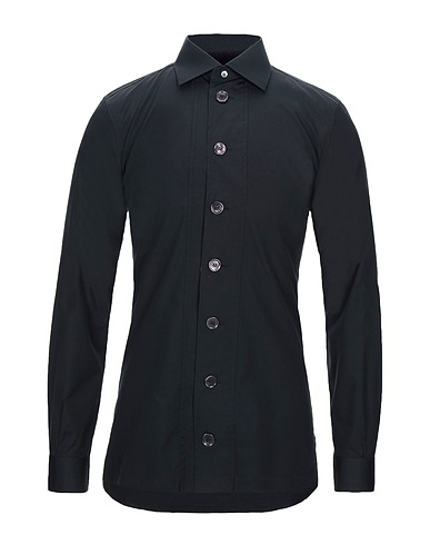 DOLCE&GABBANA Solid colour shirt Black 100% Cotton