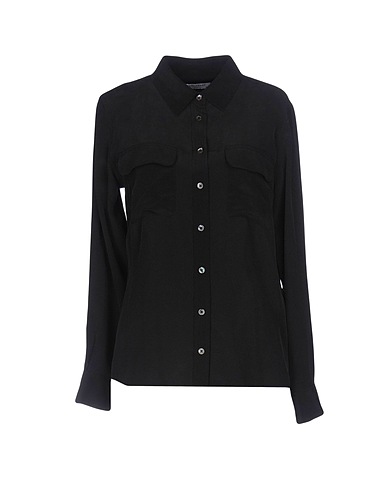 EQUIPMENT Silk shirts & blouses Black 100% Silk