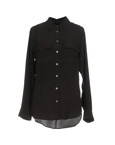 EQUIPMENT Silk shirts & blouses Black 100% Silk