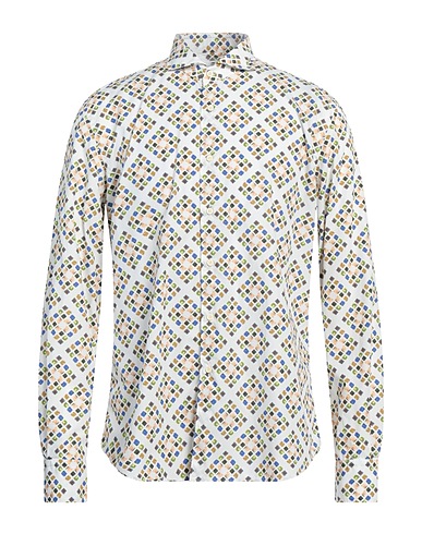 XACUS Checked shirt White 100% Cotton