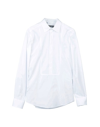 DOLCE&GABBANA Camicia tinta unita Bianco 100% Cotone