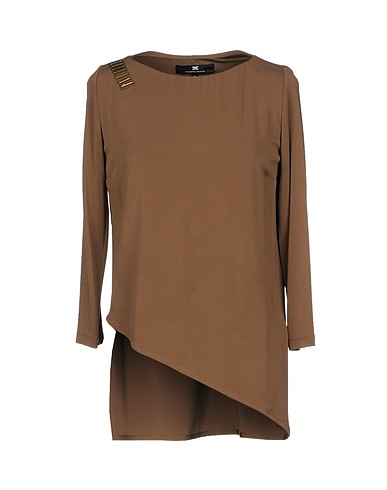 ELISABETTA FRANCHI T-shirt Military green 96% Viscose, 4% Elastane