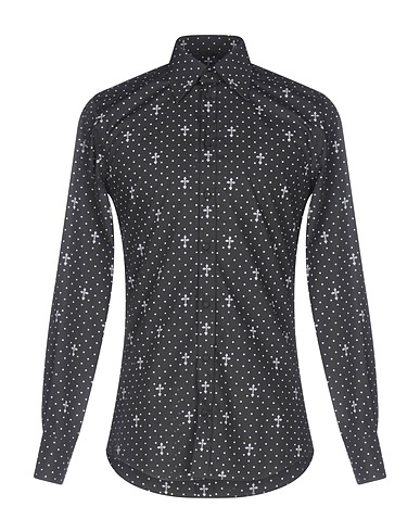 DOLCE&GABBANA Patterned shirt GOLD Lead 100% Cotton