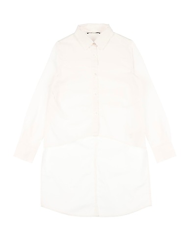 PATRIZIA PEPE Solid color shirts & blouses White 100% Cotton