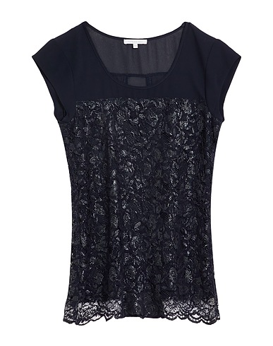 PATRIZIA PEPE Top Midnight blue 71% Cotton, 29% Polyamide, Polyurethane