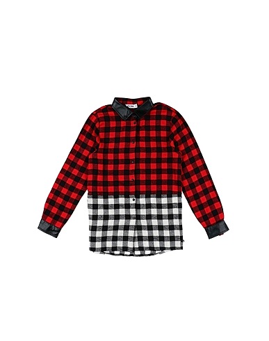 SO TWEE by MISS GRANT Camicie  e bluse fantasia Rosso 100% Cotone, Poliuretano, Poliestere, Poliammide