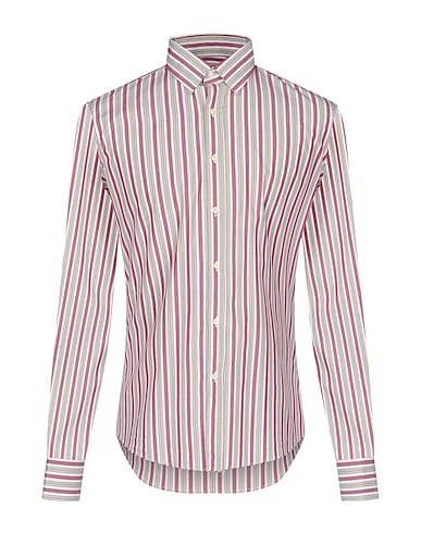 STELLA JEAN Camicia a righe Bordeaux 100% Cotone