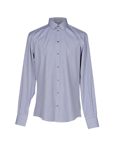 DOLCE&GABBANA Checked shirt Midnight blue 100% Cotton